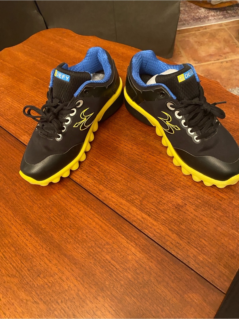 GDefy Black & Yellow Athletic Sneakers - Picture 5 of 10